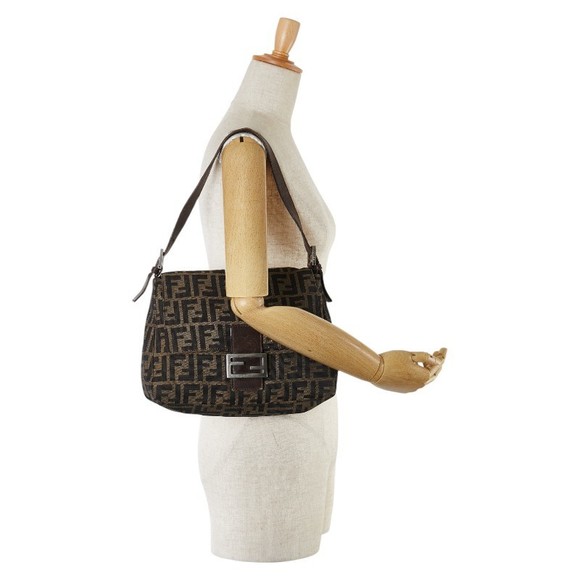 Fendi Fendi Canvas Leather Mamma Bucket Shoulder Bag Canvas Shoulder Bag 26325 - Picture 8 of 8
